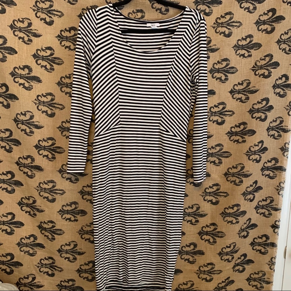 Bar III Striped Body Con Pencil Dress